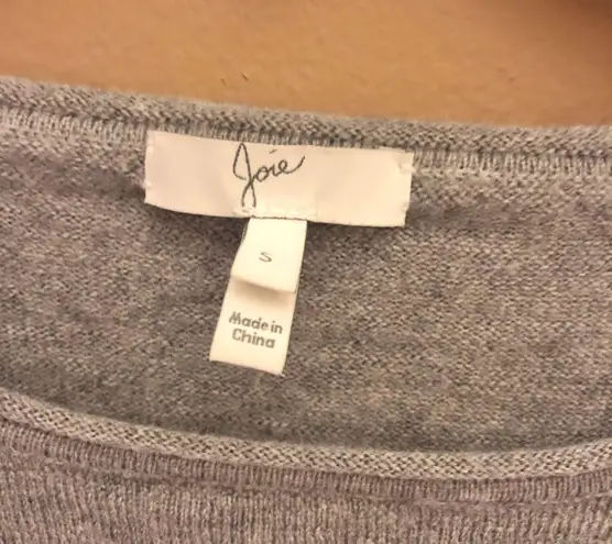 Joie Leticia B Wool Asymmetrical Sweater Grey Small