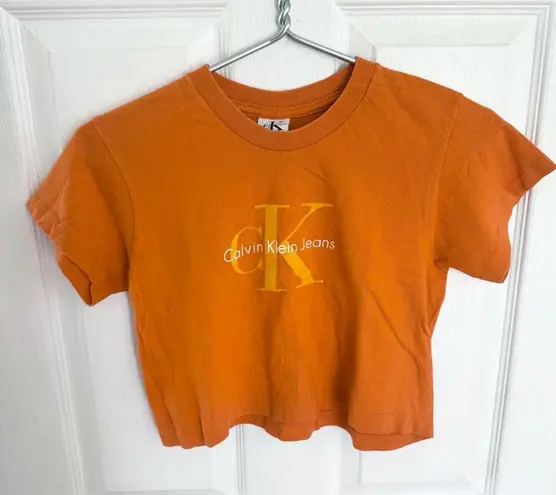Vintage Y2K Calvin Klein Cropped Tee