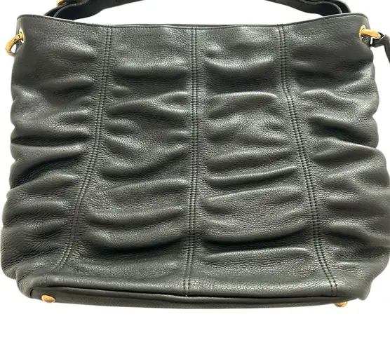 Furla Rouged Black Leather Handbag