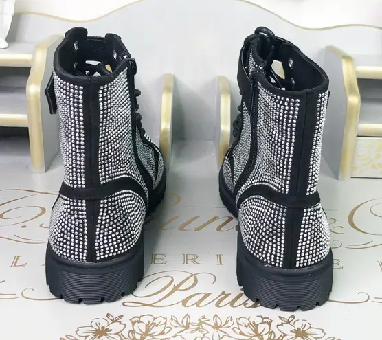 Bebe Rhinestone Chelsea Boots