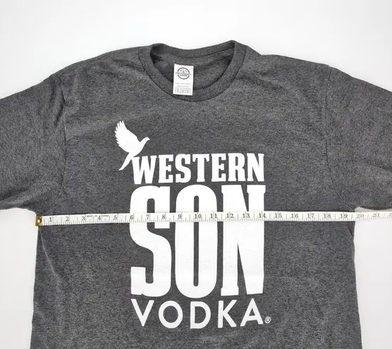 Western Son Vodka Logo Grey Gray Unisex Crewneck T