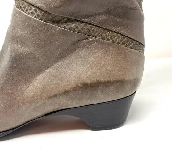 36.5 Vintage leather boots purchased in Paris, made in Italy, size