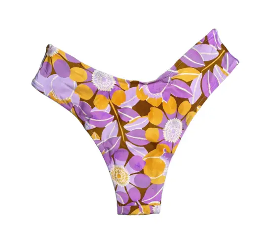 Stone Fox Swim Nola Bikini Bottom Women’s S Retro Bloom Print $88.00
