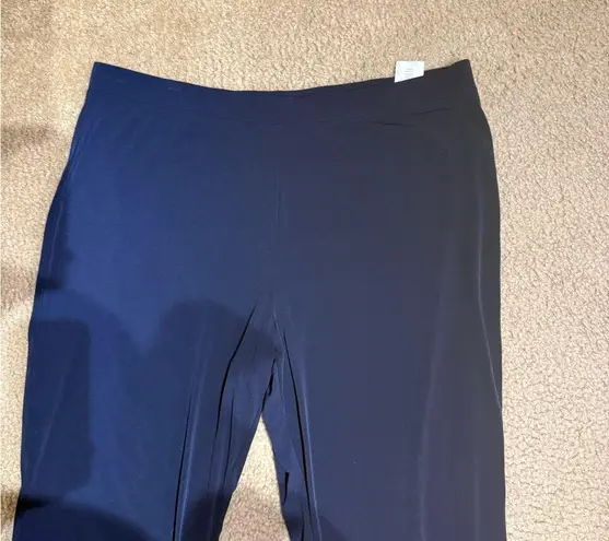 Susan Graver Navy Straight Leg Pants XL