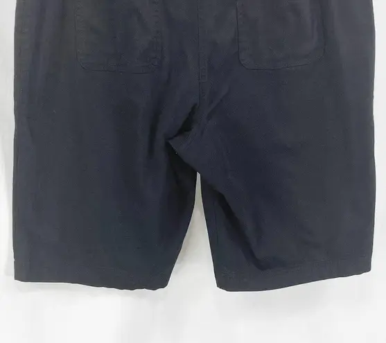 Karen Scott Black Straight Fit Tailored Chino Short