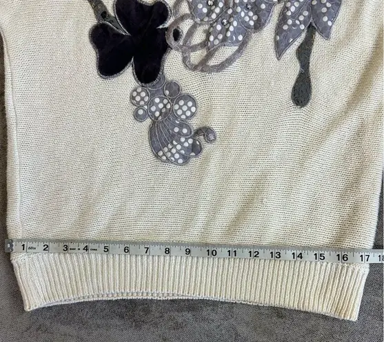 VINTAGE 80s Patchwork Sweater Size L