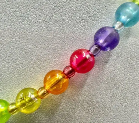 Sanrio Multi colored beaded hello kitty pendant necklace