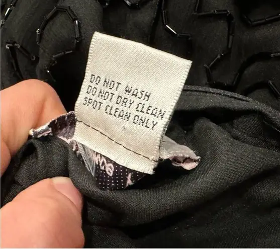 Laurence Kazar Vintage Maxi Dress Beaded Sequin Large L