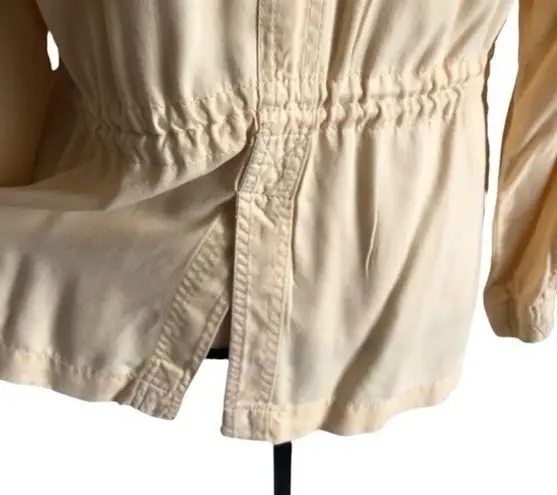 Max jeans Light Yellow Tencel Utility Jacket Size M