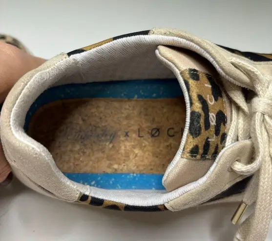 Loci Temperley Seven Cheetah Print Low Suede Sneaker 39 Brown Size 8