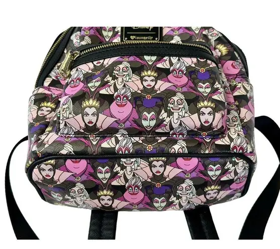 Lounge Fly DISNEY Villains Mini Backpack Ursula Cruella Maleficent Evil Queen Bag