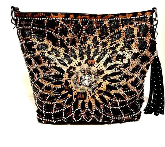 Sparkling Leopard Purse Multi
