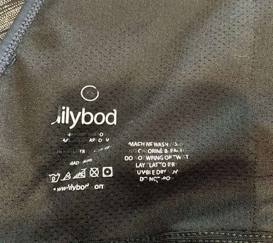 Lilybod Soul Cycle Navy Blue Purple Racerback Sports Bra