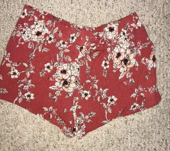 Full Tilt Tillys Pink Floral Flowy shorts