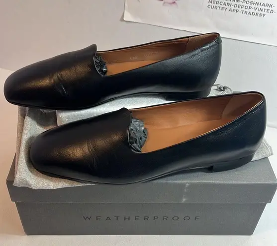 Aquatalia Reanna Leather Ballerina Flats black color New classic casual comfy