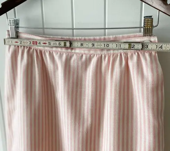 Pendleton  Vintage Silk Blend Pink & White Pinstripe Pencil Skirt size 6 S small