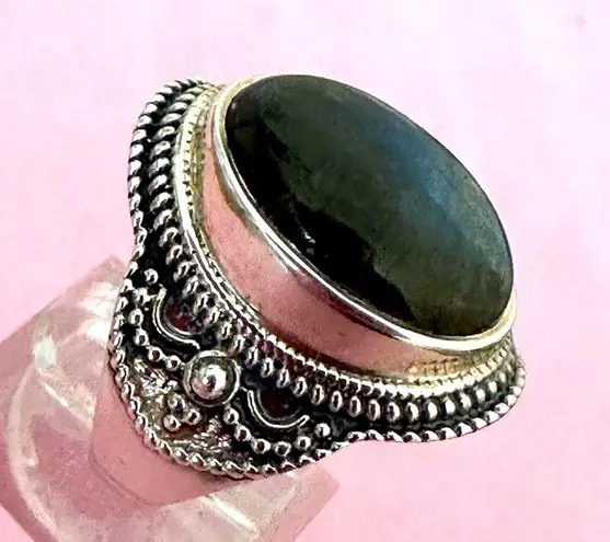 PTI Sterling Silver Labradorite Women’s Ring QUALITY Size 7 NWOT Blue