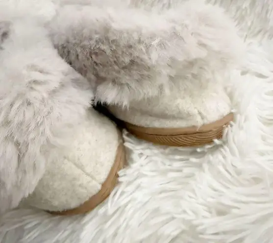 J. CREW | Gray Silver Slippers Moccasin Style Faux