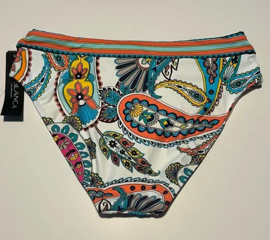 La Blanca NEW Swim Bottom Pave the Way Paisley Print Sz 10 Tummy Control