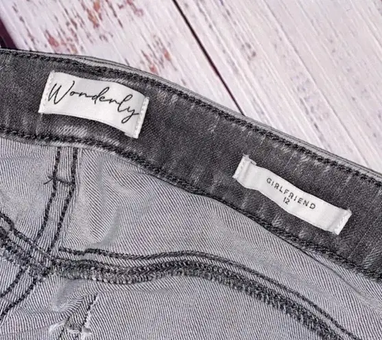 Wonderly grey girlfriend jeans size 12
