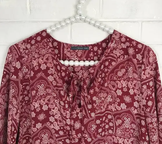 West Kei {} Bandana Boho Print Blouse