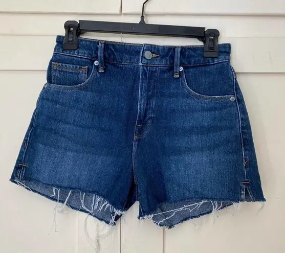 Good American  Cut Off Raw Hem High Rise Blue 464 Short 25