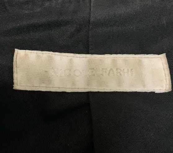 Nicole Farhi MD Leather zip up motor sport jacket Size M