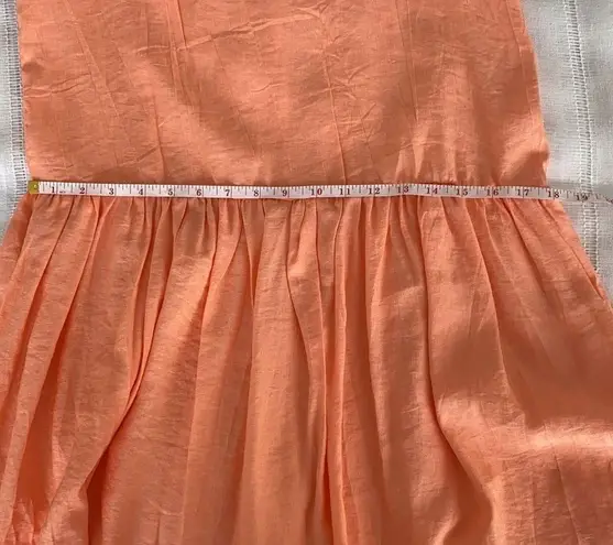 Sign Here Signature Clothing drop waist dress in pastel peach.