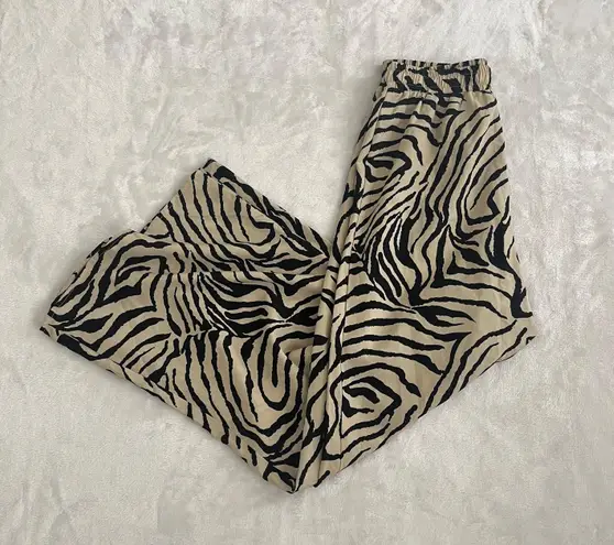 SheIn Zebra Flowy Pants