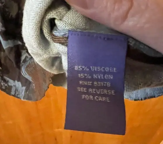 Vivienne Tam Oversized Abstract Sweater Tunic Dress Large Collar Blue Gray Large