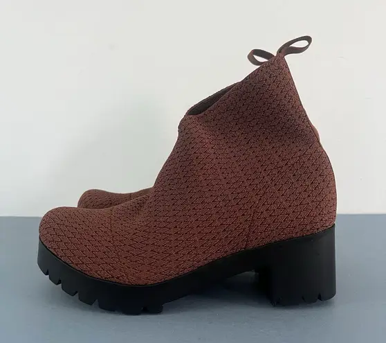 Charleston Shoe Co. Upper Monterey Chestnut Woven Boots Brown Size 6