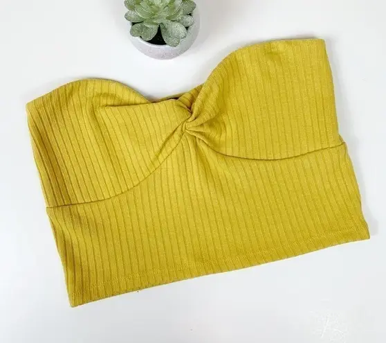 Forever 21  • Yellow Bando Crop Top WOMENS L