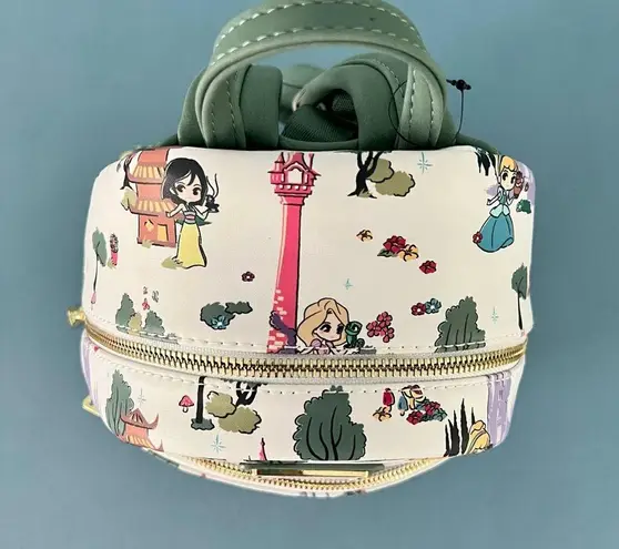 Lounge Fly Disney Princess Landscape White Mini Backpack