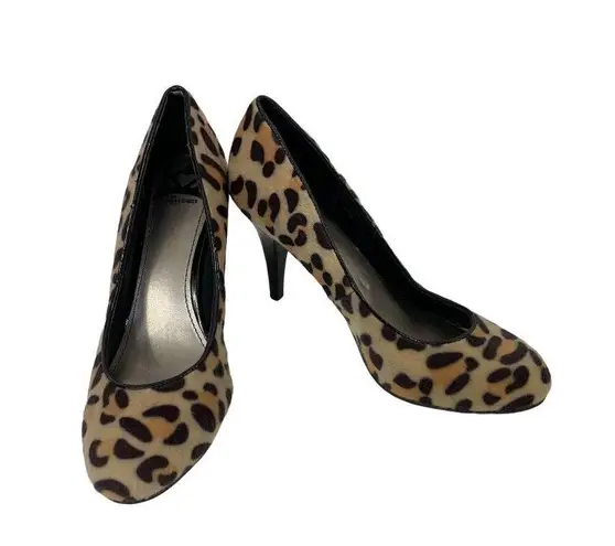 Fergalicious Women’s Cheetah Fuzzy Heels