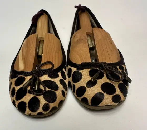 Gap  Women’s Leopard Print Ballet Flat Leather Animal Cheetah Calf Hide Shoes 7.5