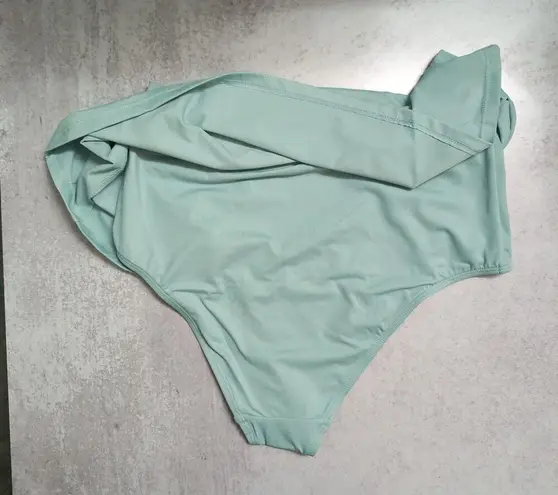 ANDIE The Skirt Bottom Attached Bikini Bottom CABLU Blue Swim Swimwear S New