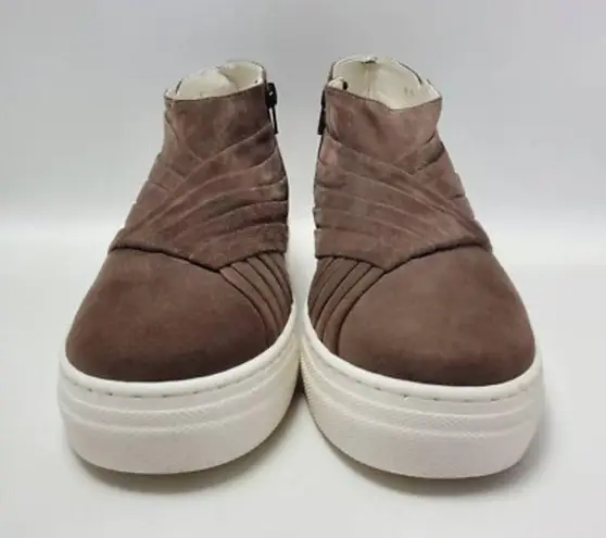 Valentina Rangoni Womens Serafina High Top Sneakers Shoes Taupe Size 8M New Brown