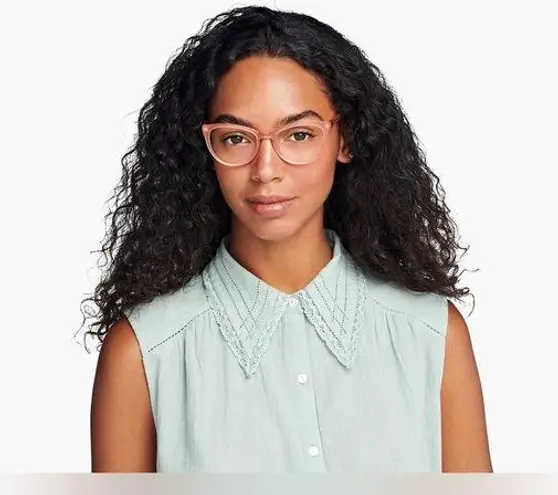 Warby Parker Women's Eyeglasses Shea M 521 Rose Guava Cat Eye