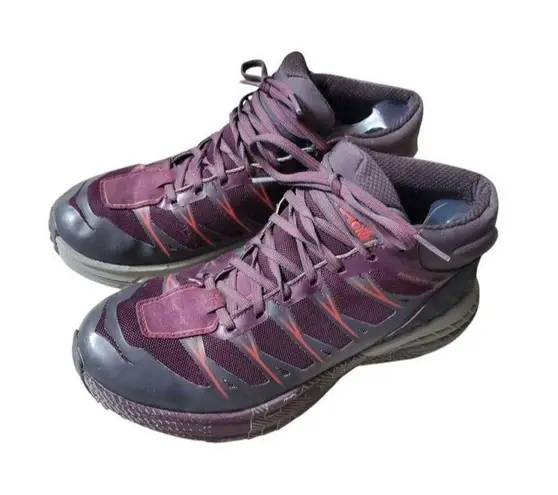 Hoka Women's Speedgoat Mid Waterproof Trail Running Shoes Size 7.5 Plum Purple