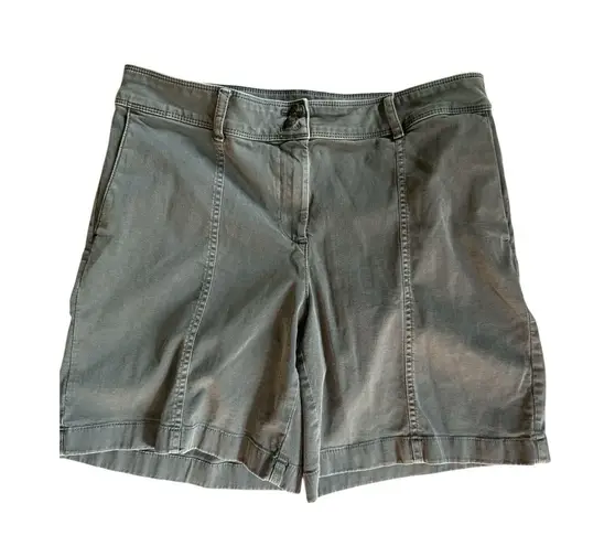 J.Jill Cotton Spandex Green Shorts Size 8