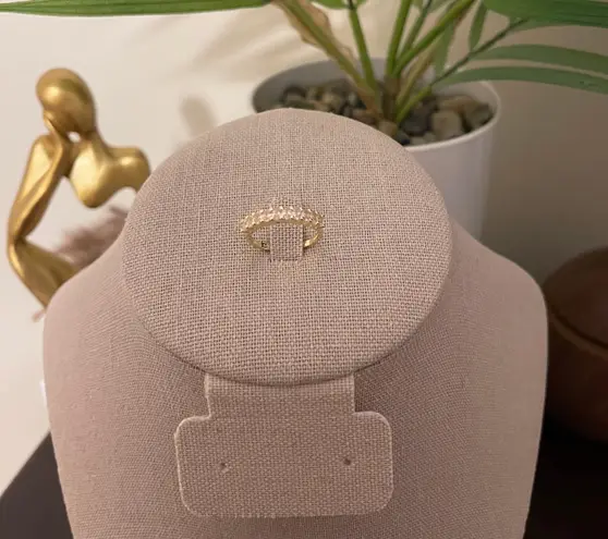 Sterling Silver SIZE 7 18kt Gold Plated 925 Stackable Dazzling Pink Cubic Zirconia Ring