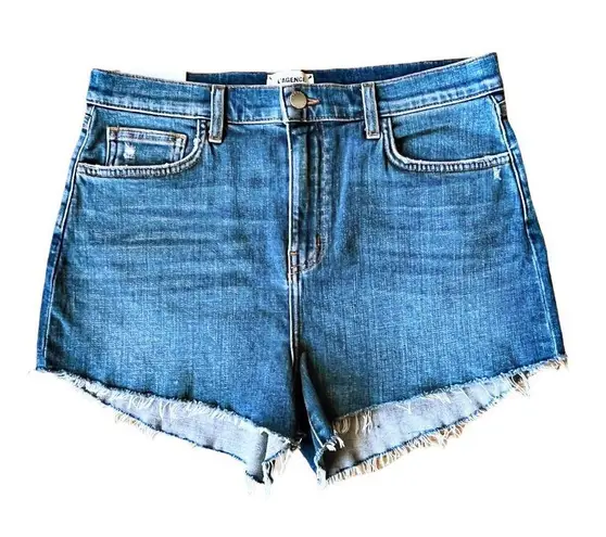 L'Agence  Ryland Jean Shorts High Rise Cut Off Denim Authentique Revolve 30 NWT