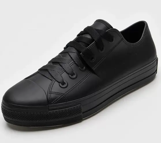 Melissa SQUAD SNEAKER RUBBER BLACK SIZE 8 NEW