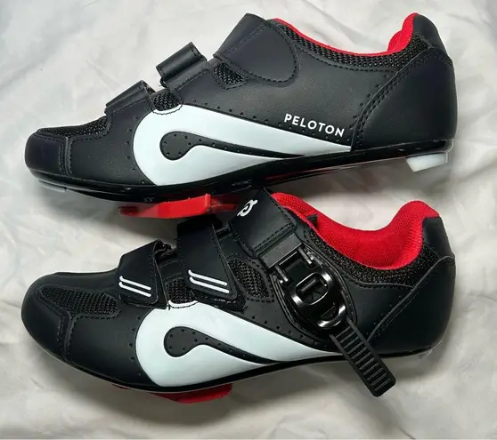 Peloton Black & White Unisex Cycling Bike Cleat Shoes women’s shoe size 9 mens 7