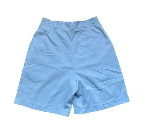 EP Pro Women's High Waist Pleated Shorts Blue Size 4 Casual Golf