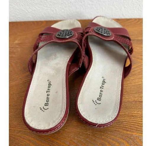 Baretraps Red Women's Bare Traps 1" Heel Scandal Red Size 8.5 Sku 2716