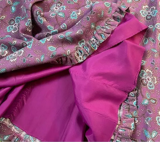 Vintage RARE 1970s 3 Piece Floral Skirt Set