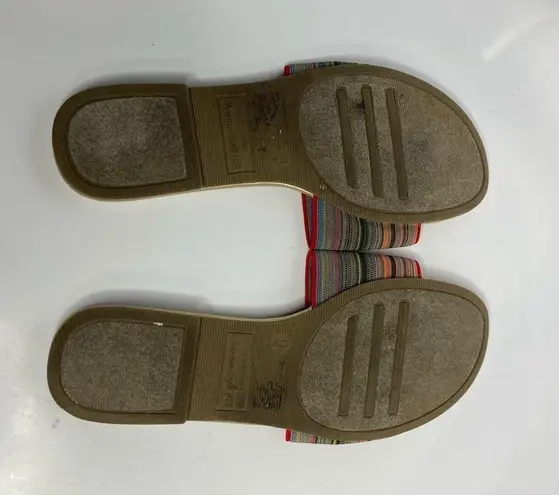 American Eagle  Outfitters flat slides multi colored size 9