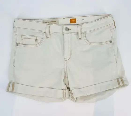 Anthropologie  pilcro stet beige denim shorts size 30