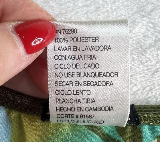 Vtg Y2K 2000s Small Slip Skirt Floral Lace Ruffle Boho Cottage Prairie Coquette Green